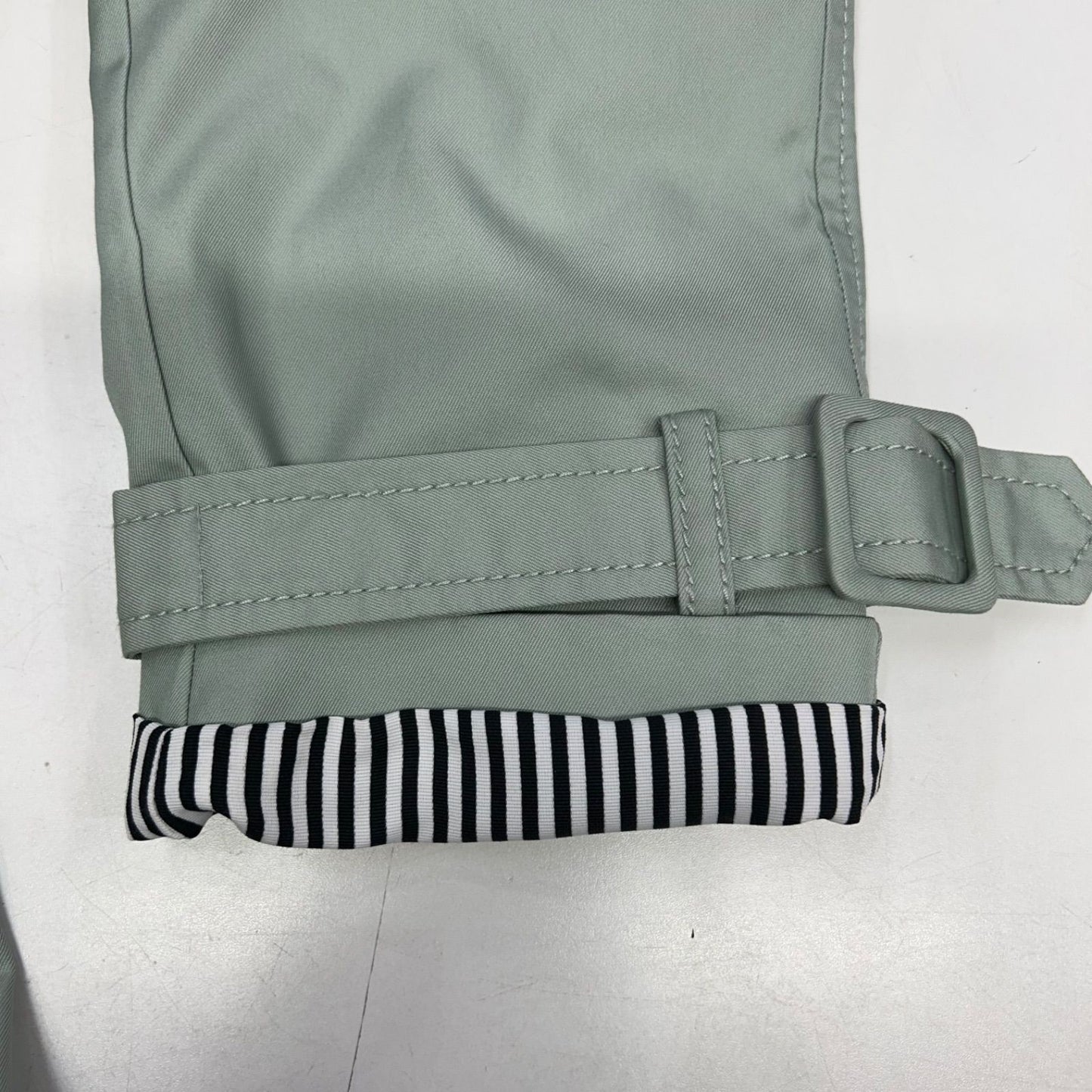 Kate Spade Light Green Ruffled Trench Coat Size S