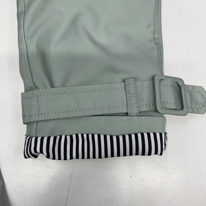 Kate Spade Light Green Ruffled Trench Coat Size S