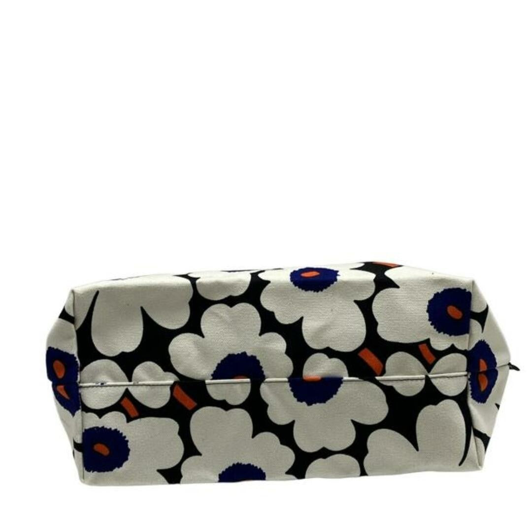Genuine Marimekko shoulder bag dark navy cream multi canvas leather