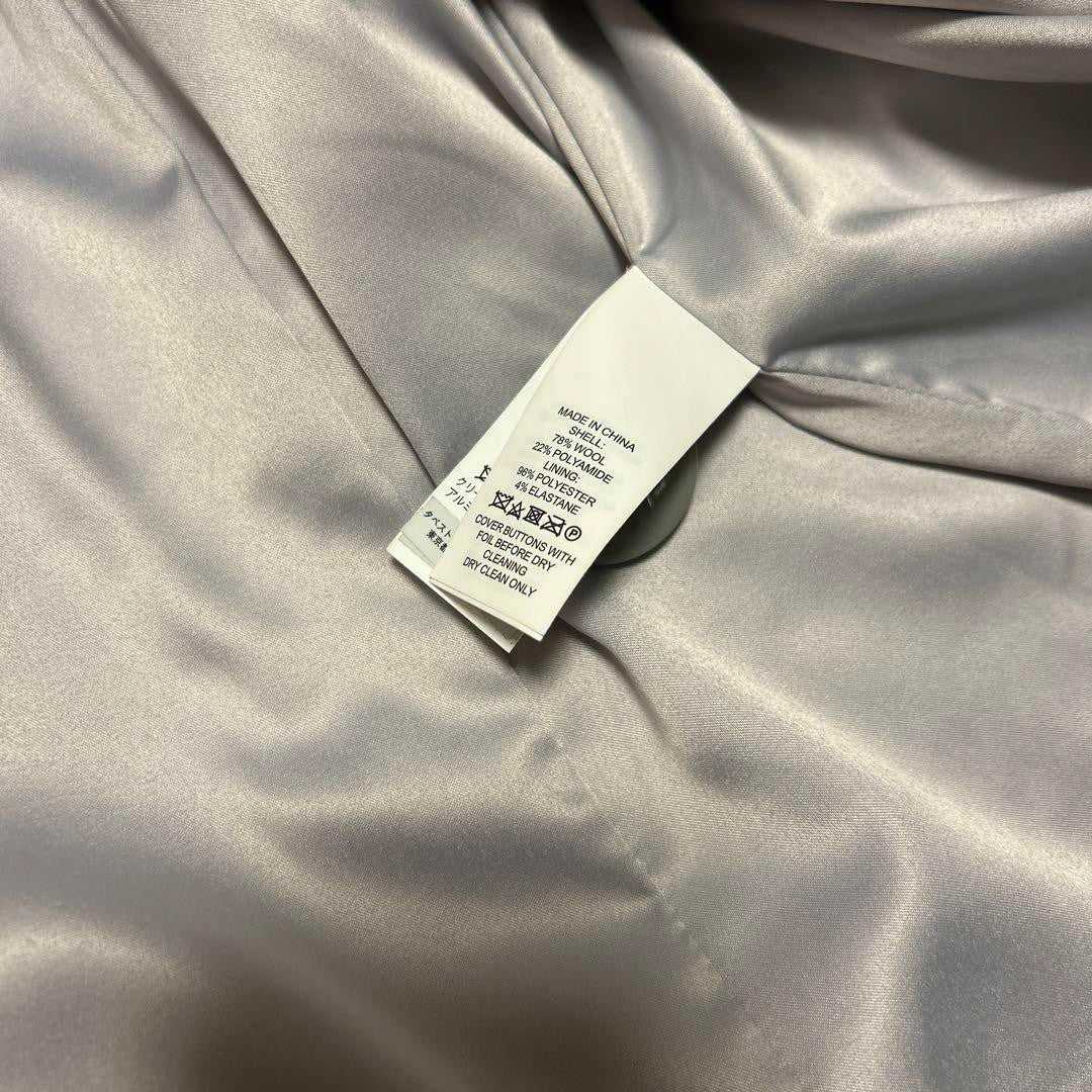 Kate Spade Grey Long Coat Ribbon Coat Beige Size 0