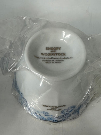 Snoopy Woodstock Coffee Cup Saucer Set 5 Cups PEANUTS Tableware Japan