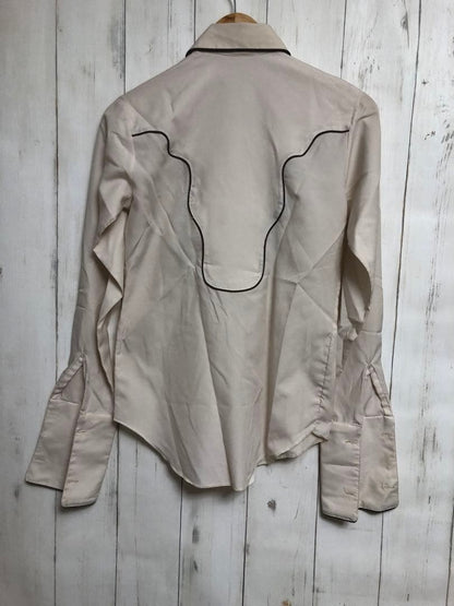 Vintage 70s H BAR C Western Shirt Long Sleeve USA Made Size 32
