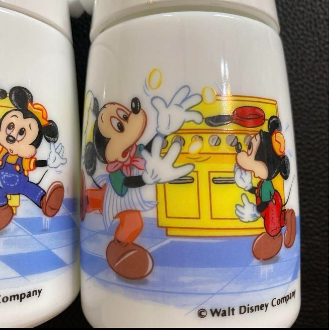 1990s Showa-era retro antique Disney Mickey Minnie soy sauce jug display