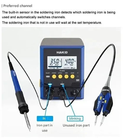 Hakko FX971-81 Soldering Station 100V with 2-Pin Grounded Plug Japan Import New