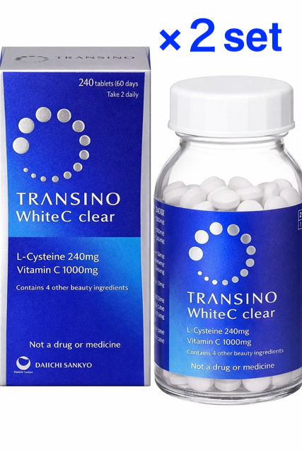 Transino White C clear L 240 tablets for 60days 2 bottle sets