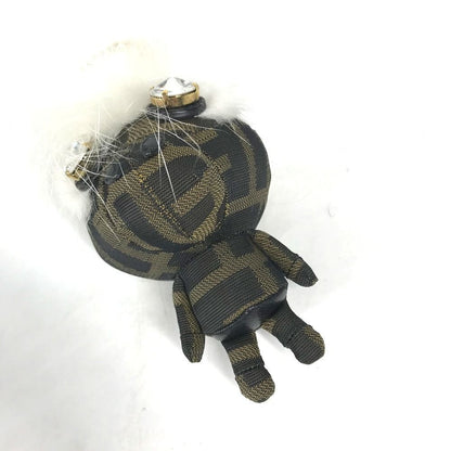FENDI ZUCCA Logo Monster Space Monkey Key Holder Monkey Bag Charm