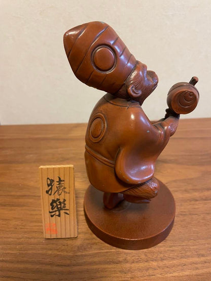Metal Crafts Monkey Ornament Sarugaku Zodiac Manemon