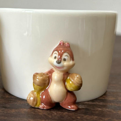 Disney Chip & Dale Ceramic Nut Cup Accessories Used
