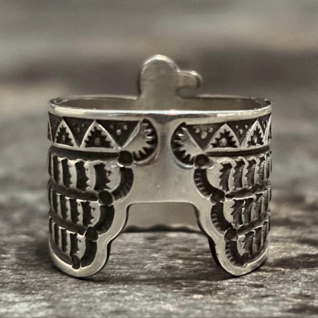 Darrell Cadman Navajo Turquoise Silver Thunderbird Ring