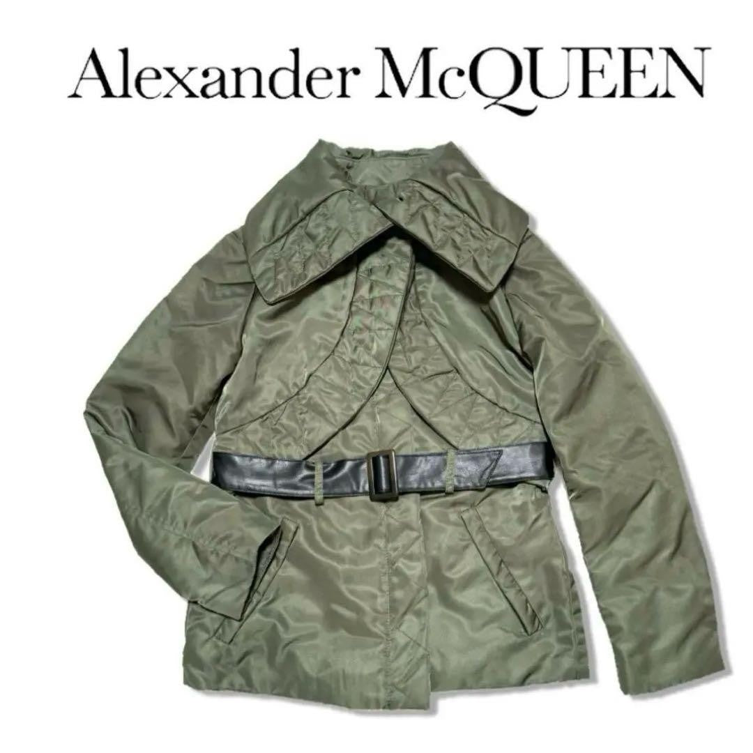 Alexander McQueen military jacket, padded, khaki, blouson