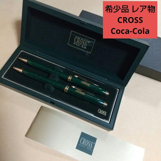 Rare CROSS Coca-Cola Ballpoint Pen Mechanical Pencil Set