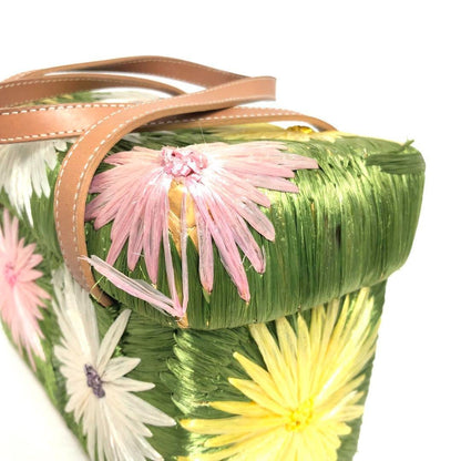 Kate Spade Basket Bag Handbag with Storage Bag Green Floral Multicolor fm Japan