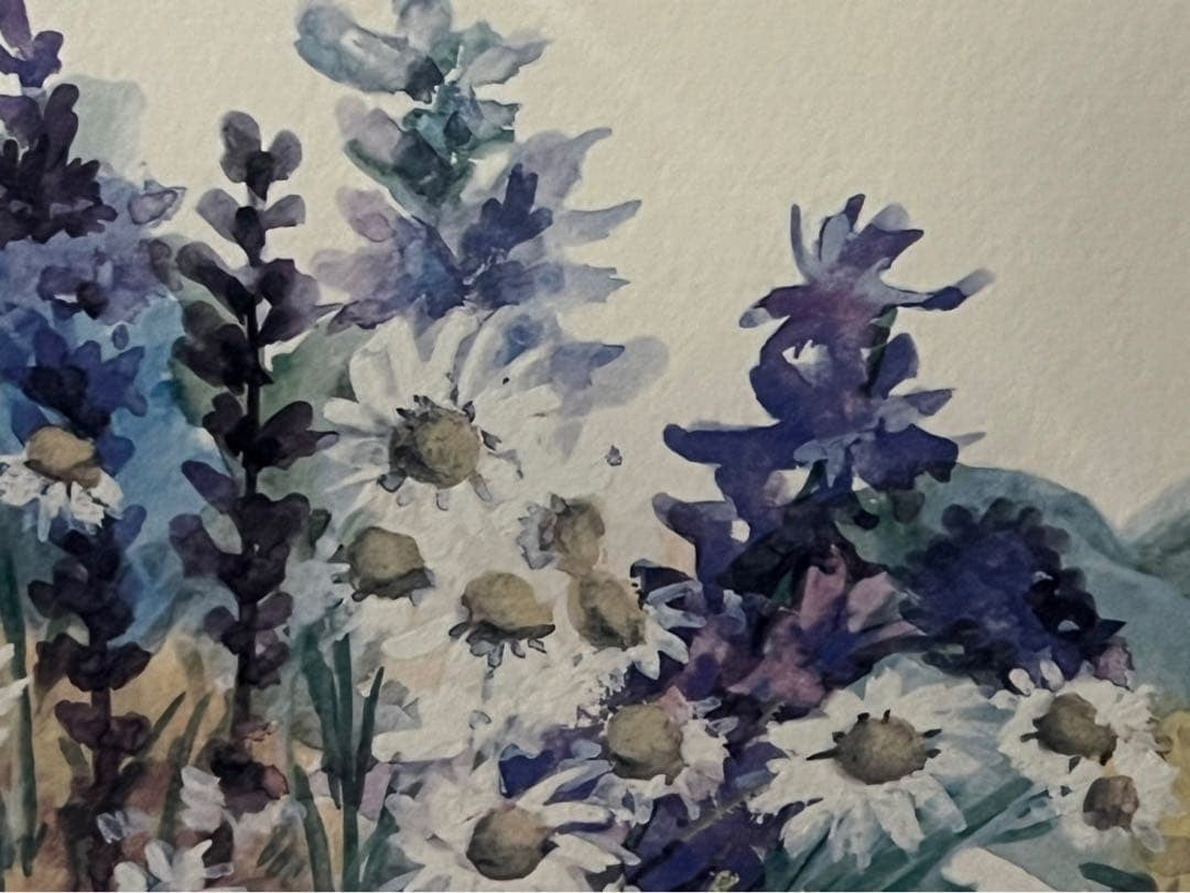 Fujiko Hashimoto Lithograph Print Interior Antique Bouquet