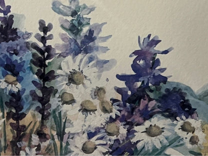 Fujiko Hashimoto Lithograph Print Interior Antique Bouquet