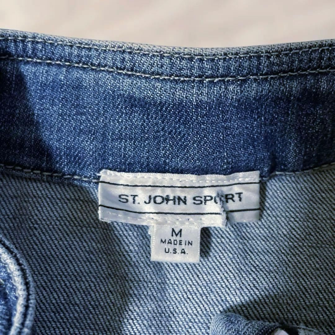 John Varvatos Denim Zip-Up Jacket Blue 4 Pockets Vintage