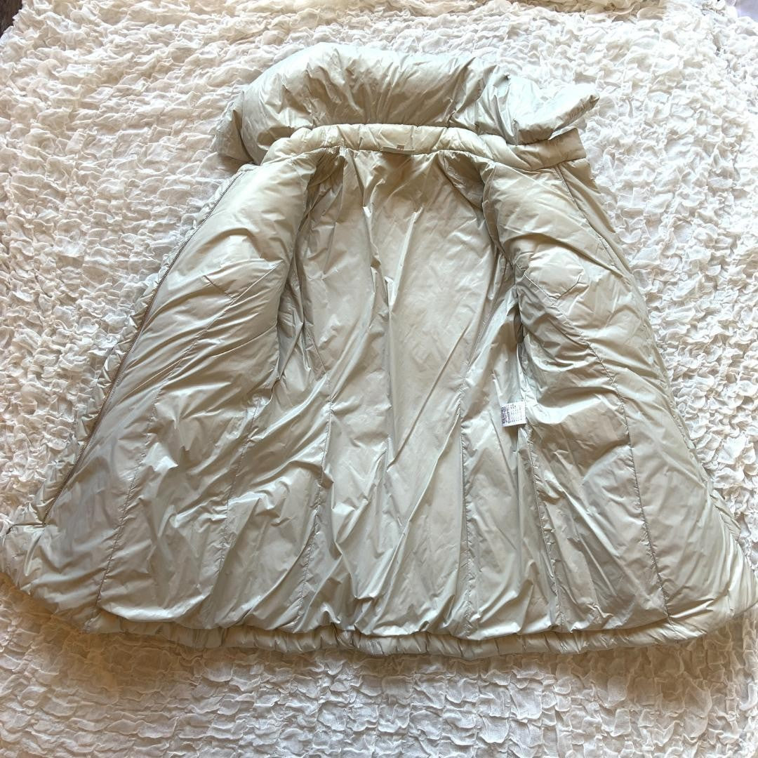 CELINE macadam embroidery metal zip pull padded coat (40)