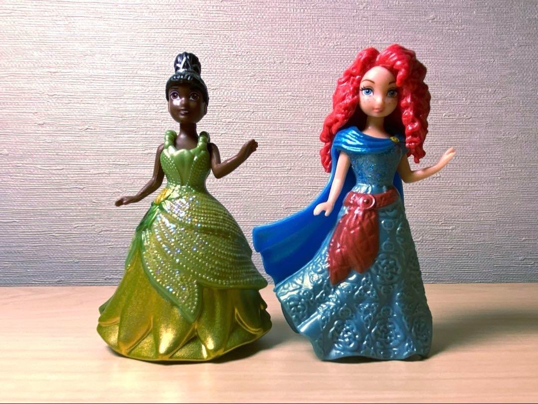 Magic Clip Disney Princess 9pcs Set Mattel DressUp Dolls