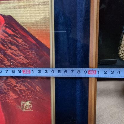 3D Painting: Red Fuji 3D Painting “Red Fuji” Showa Retro