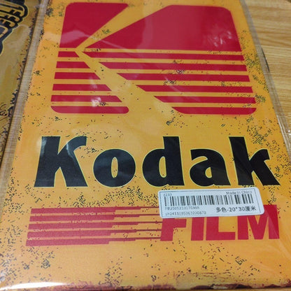 Toshiba & Kodak Vintage Tin Sign Set of 2 Antique Advertising 30cm x 20cm