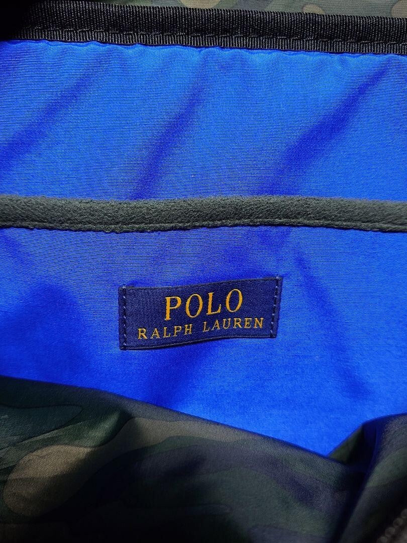 Polo Ralph Lauren Mountain Crossbody Bag Belt Bag Waist Bag Blue x Red Used