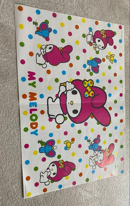 My Melody Poster Set of 6 with Strawberry Newspaper Supplement - BEST FRIENDS