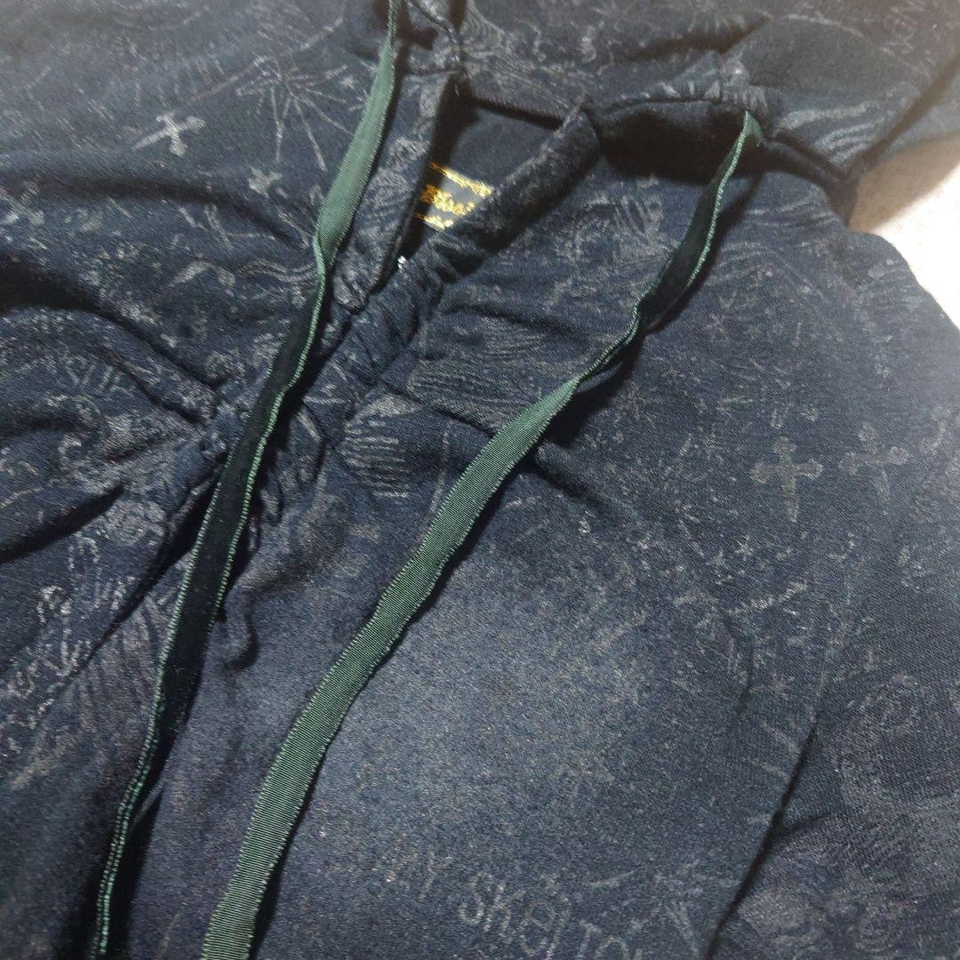 h.NAOTO Blood Lolita Bolero Cardigan Cross Print Black Used Free Size From Japan