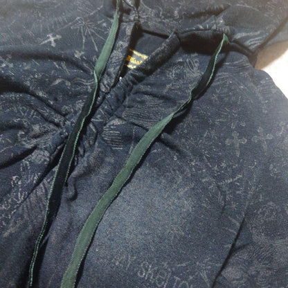 h.NAOTO Blood Lolita Bolero Cardigan Cross Print Black Used Free Size From Japan