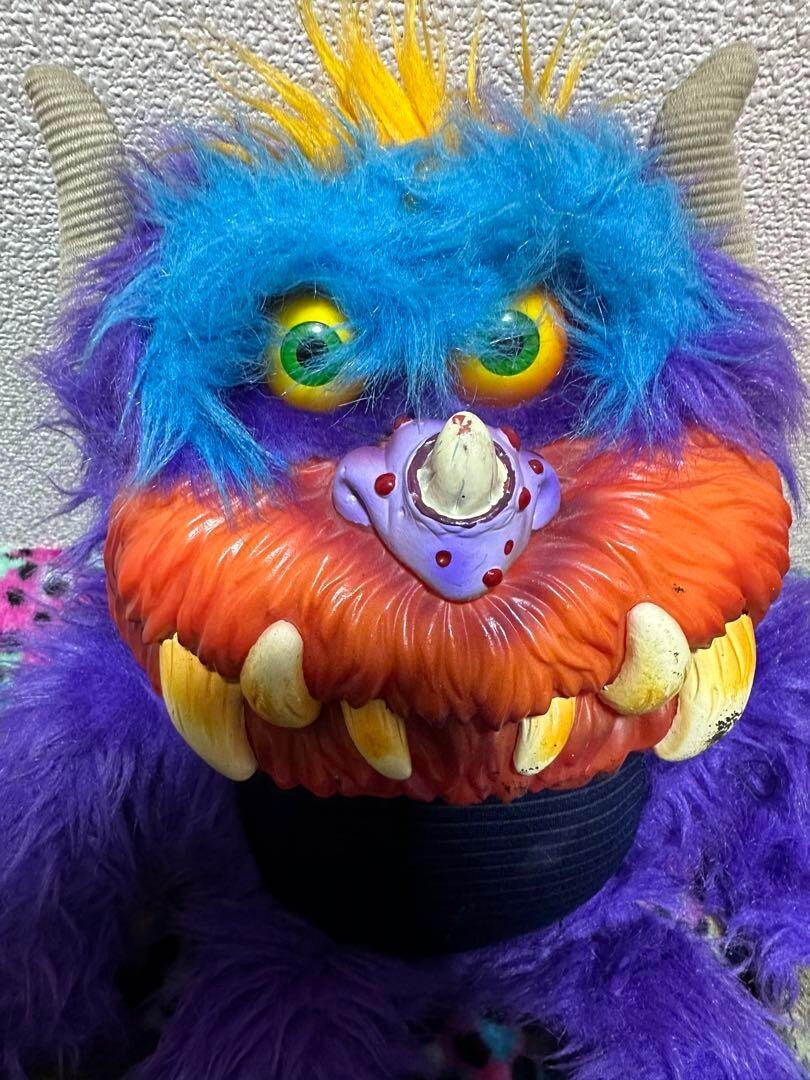 My Pet Monster Purple Plush Toy Doll No Handcuffs USED from Japan Rare Vintage