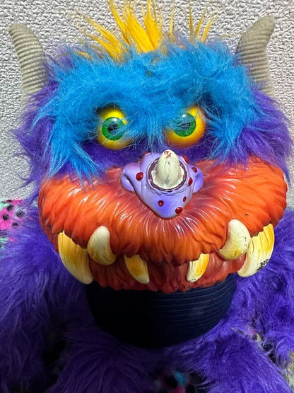 My Pet Monster Purple Plush Toy Doll No Handcuffs USED from Japan Rare Vintage