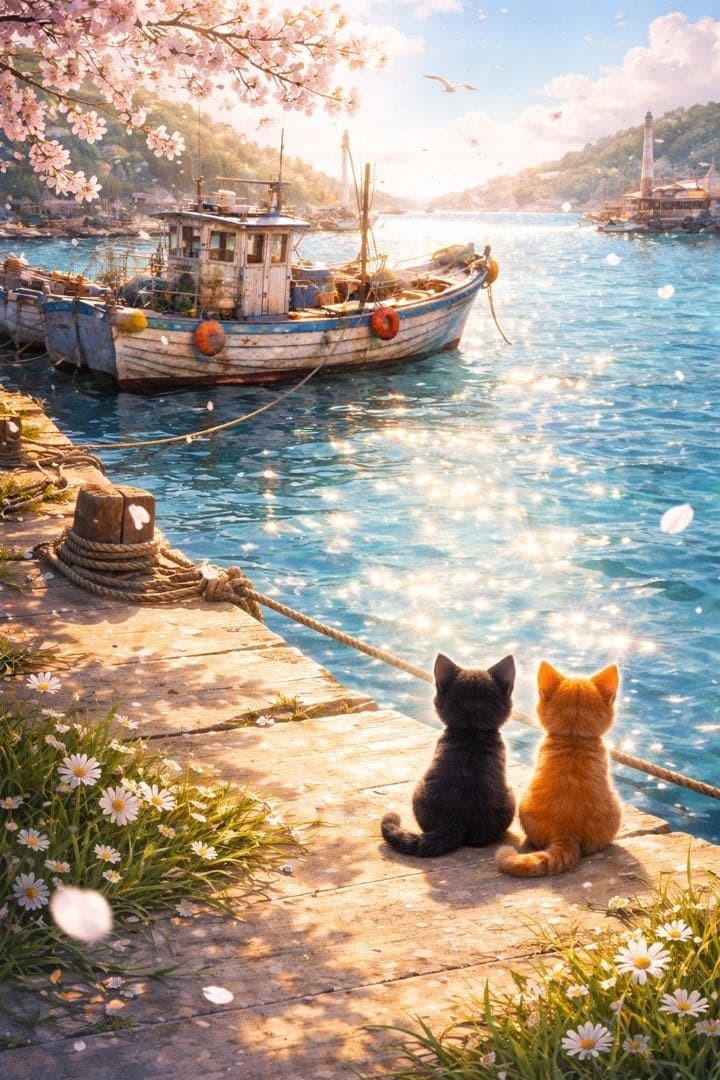 Digital art of cats and landscapes