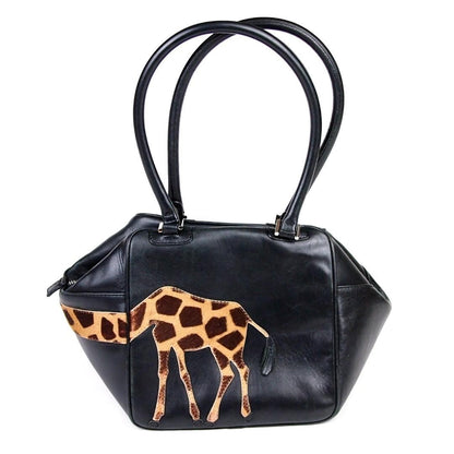 GILLI Vintage Cube Dice Shaped Handbag Italy Leather Rare Designer Bag
