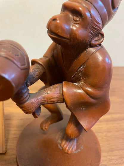 Metal Crafts Monkey Ornament Sarugaku Zodiac Manemon