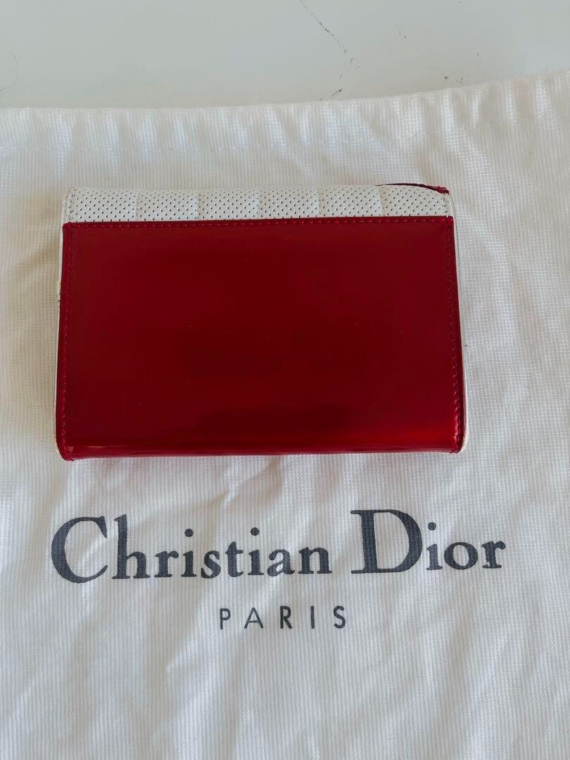 Rare Dior John Galliano Era Trailer Wallet Red From Japan