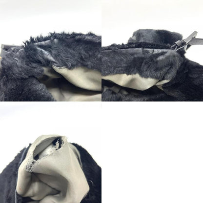 FENDI Mamma Baguette Shoulder Hand Bag Fur Leather Authentic Ml