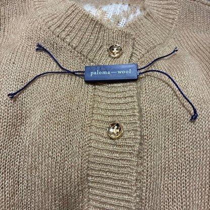 Paloma Wool Avec Plaisir Print Long Sleeve Button Cardigan S Good condition