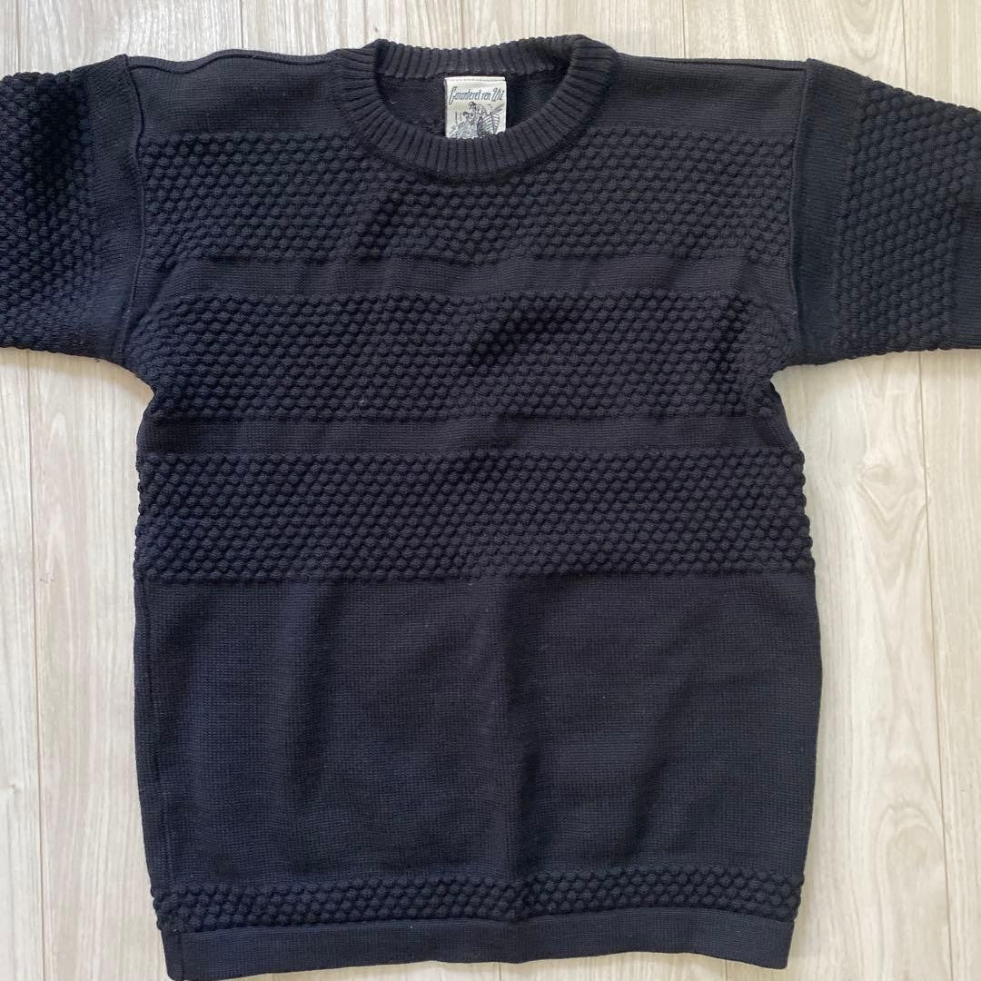 S.N.S HERNING Gandhi Knit S Size Black Merino Wool 100%