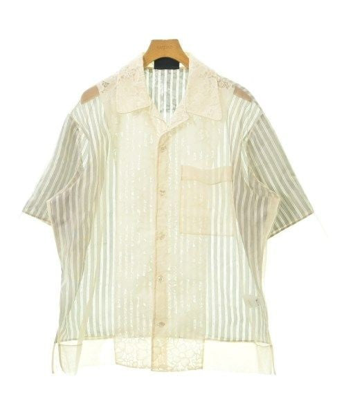 Simone Rocha Casual Shirts Beige(Lace) L 2200616581025