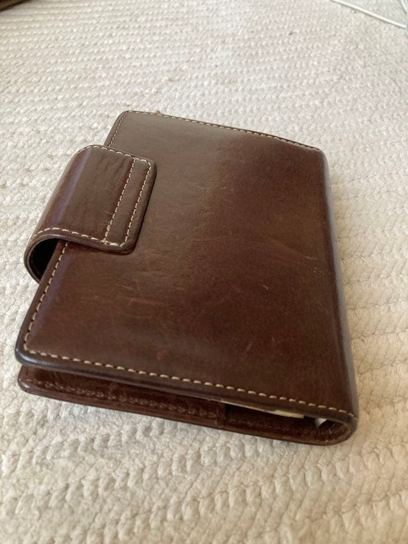 Kate Spade Genuine Leather Planner with Ruler Refills, Brown