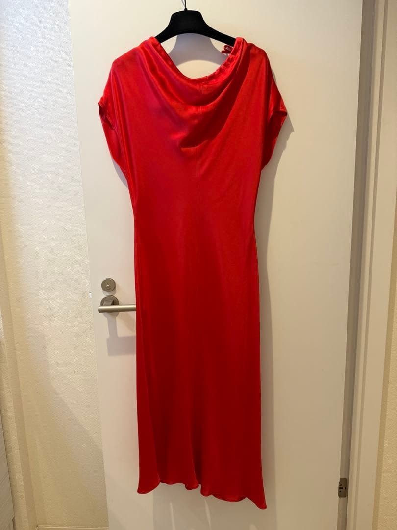 KALLMEYER Sleeveless Long Dress Size 4 Silk Blend Red Japan