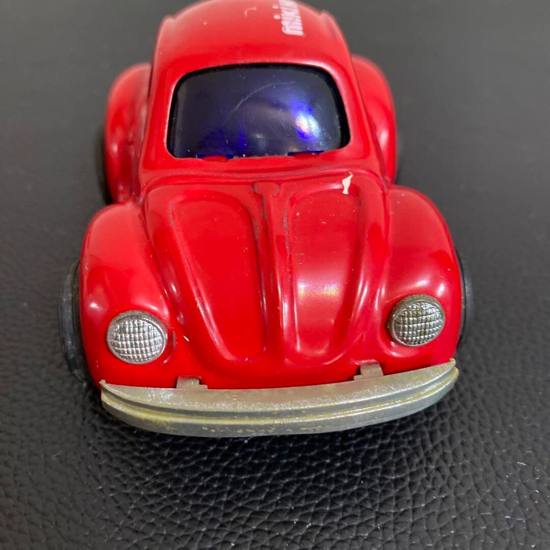 Rare 1990s retro antique fancy miniature car tinplate red WAGEN