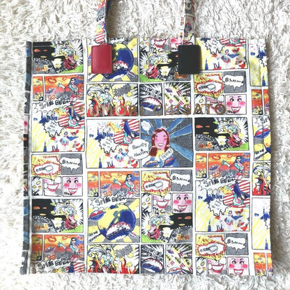 TSUMORI CHISATO Comic-style design bag 15.7 inches