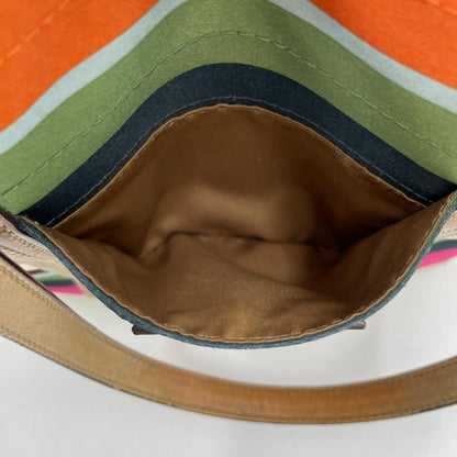 Coach Tote Bag Canvas Multicolor Stripe