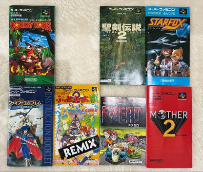 Super Famicom Retro Game Set of 8: Donkey Kong, Star Fox, Puyo Puyo