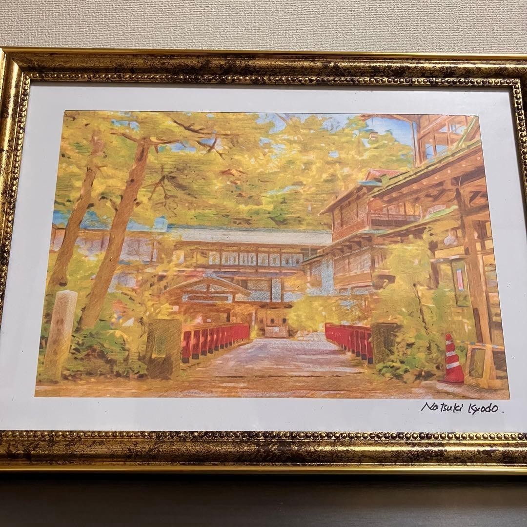 Studio Ghibli Art: "Sekizenkan" framed artwork from Spirited Away.