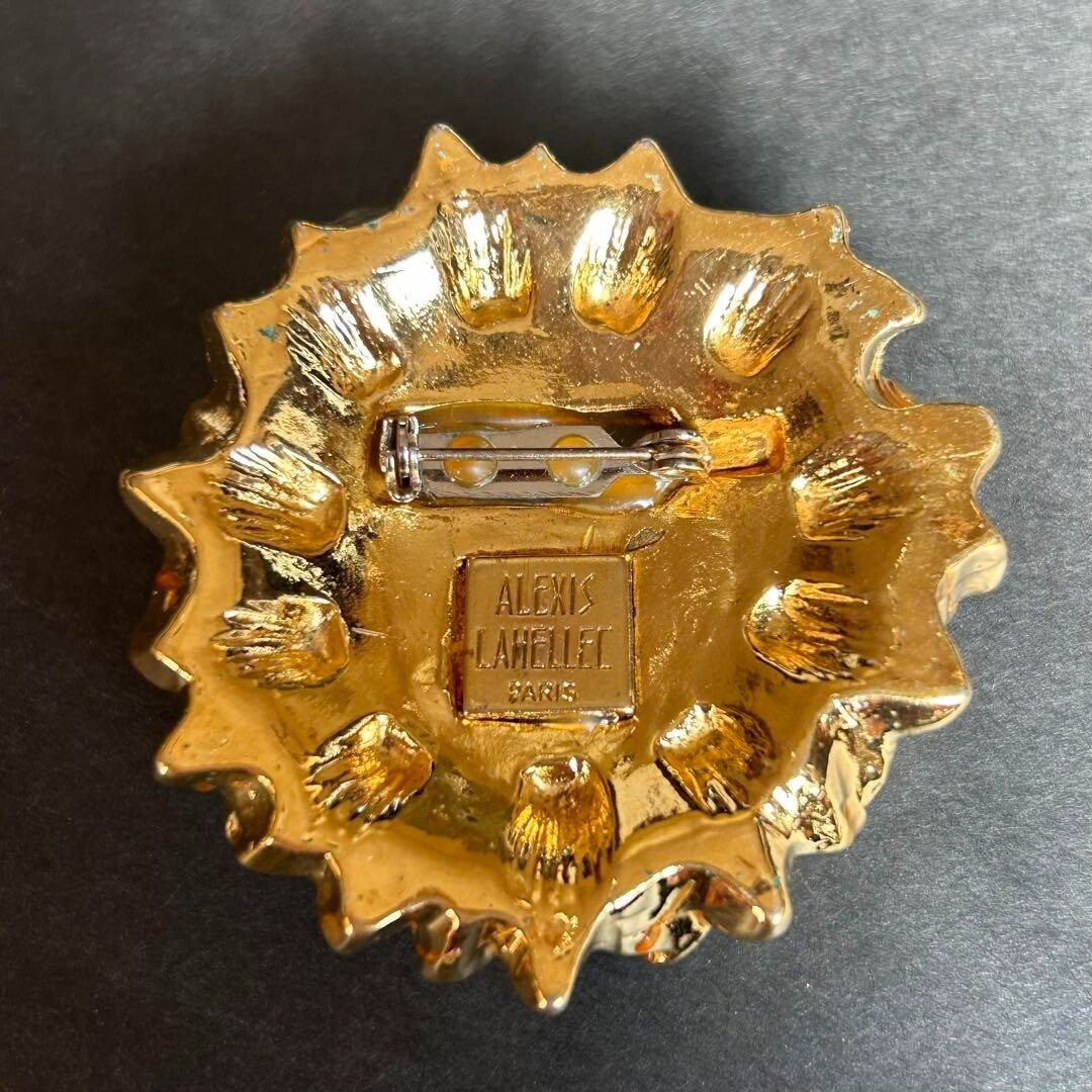 Rare Alexis Lahellec Paris Vintage Brooch Made in France Europe