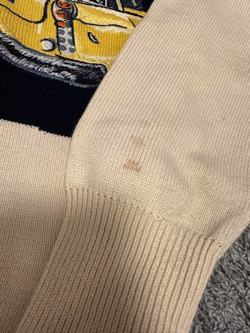 Iceberg History Donald duck Sweater Knit Vintage Made in Italy Gilmar Ivory