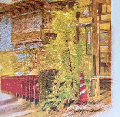 Studio Ghibli Art: "Sekizenkan" framed artwork from Spirited Away.