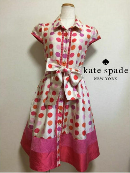 Kate Spade polka dot silk dress