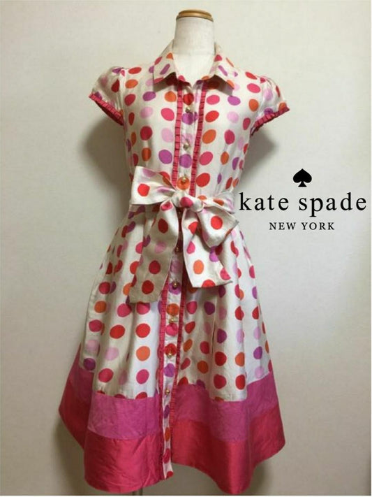 Kate Spade polka dot silk dress