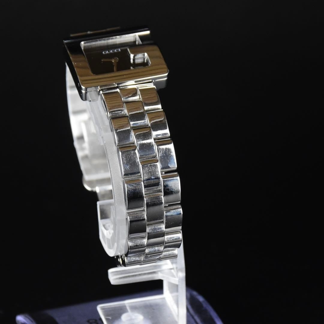 [Near MINT] GUCCI 3600L G Face Silver Black Dial Quartz Women's Watch From JAPAN
